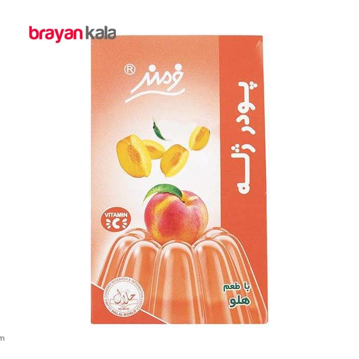 عکس اصلی پودر ژله هلو فرمند مقدار 100 گرم